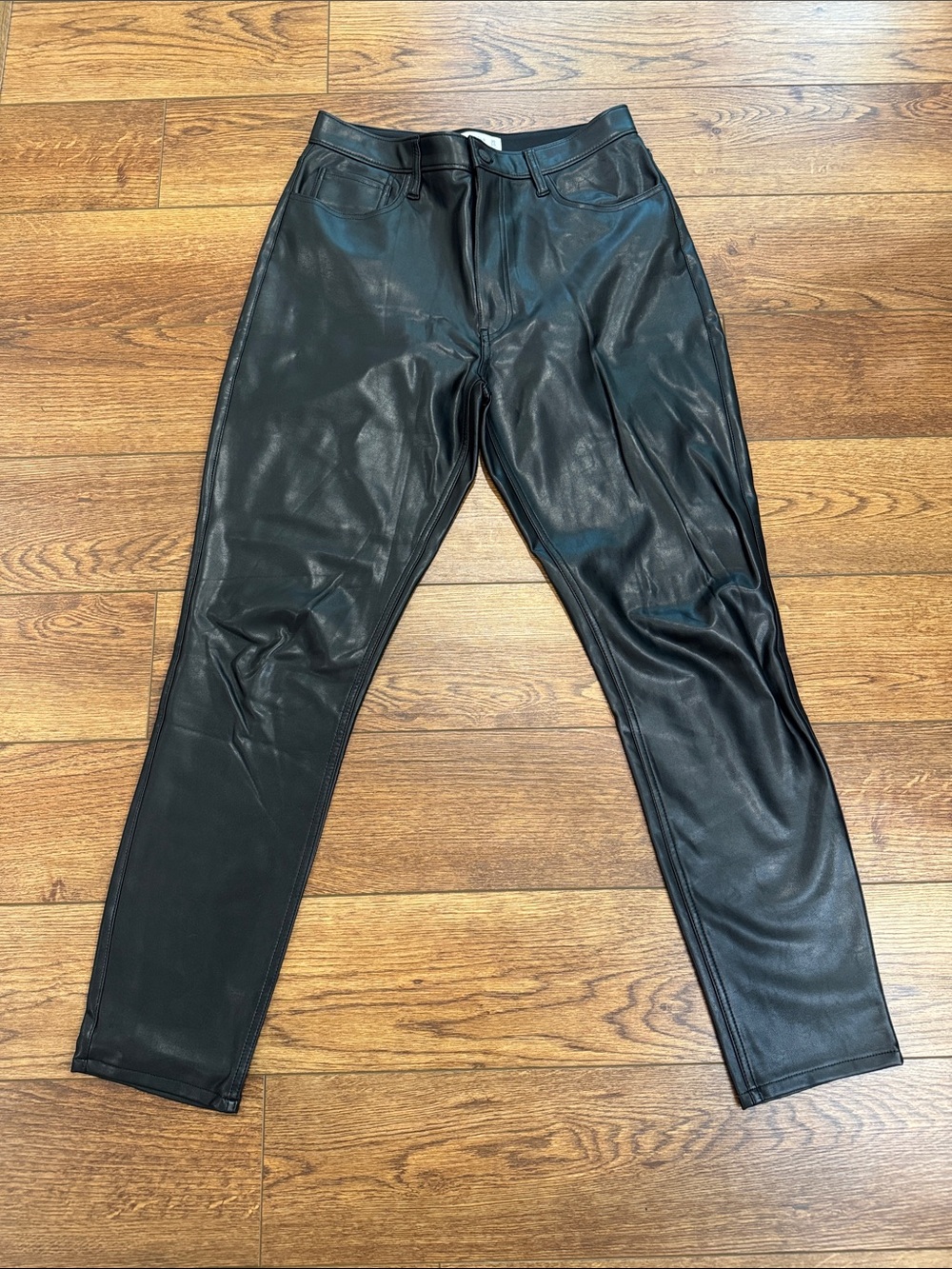 Abercrombie The Skinny High Rise Leather Pants